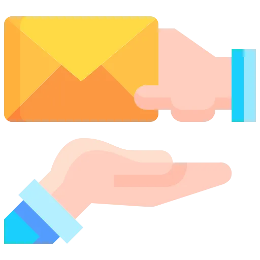 Illustration of an email received